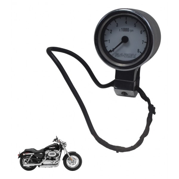 Conta Giro Custom Baron S/plug C/detal Harley Xl 1200c 11-13