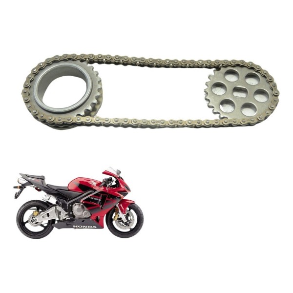 Engrenagem E Corrente Bomba Óleo Honda Cbr 600 Rr 03-06 Orig