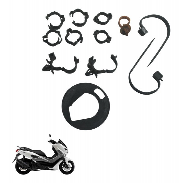 Kit Abraçadeiras Diversas Yamaha N-max 160 17-20 Original