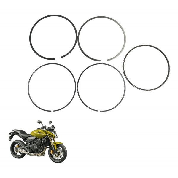 Jogo Anéis Segmento Honda Cb 600f Hornet 12-14 Original