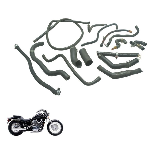 Kit Mangueiras Honda Vt Shadow 600 C 95-05 Original