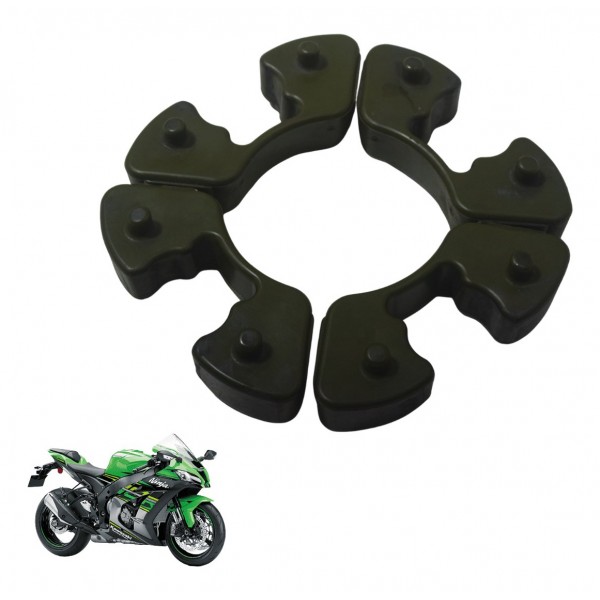 Coxim Cubo Coroa Kawasaki Ninja Zx 10r 16-21 Original