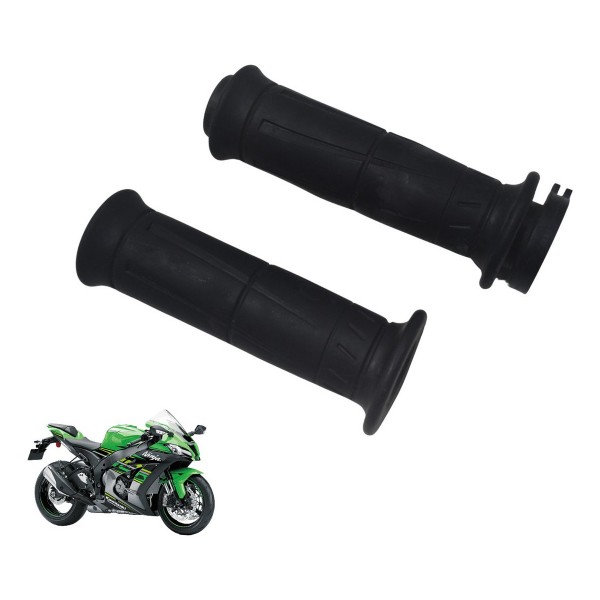 Par Manoplas C/ Detalhes Kawasaki Ninja Zx 10r 16-21 Orig
