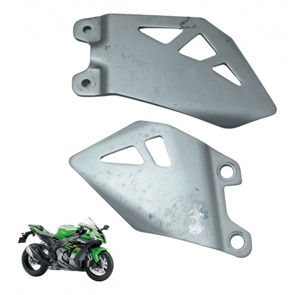 Par Protetor Pedaleira Kawasaki Ninja Zx 10r 16-21 Original