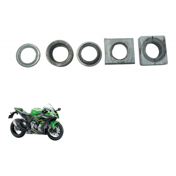 Jogo Espaçador Eixo Roda Traseir Kawasaki Ninja Zx 10r 16-21