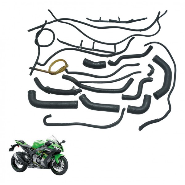 Kit Mangueiras Kawasaki Ninja Zx 10r 16-21 Original