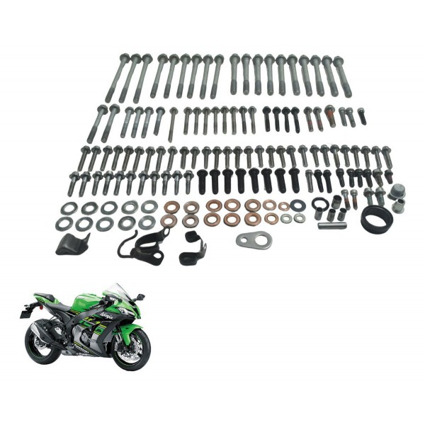 Kit Parafusos Motor Kawasaki Ninja Zx 10r 16-21 Original