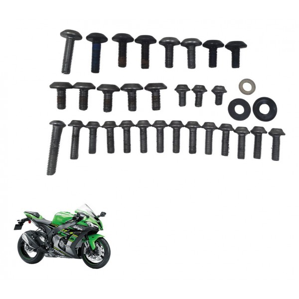 Kit Parafusos Carenagem Kawasaki Ninja Zx 10r 16-21 Original