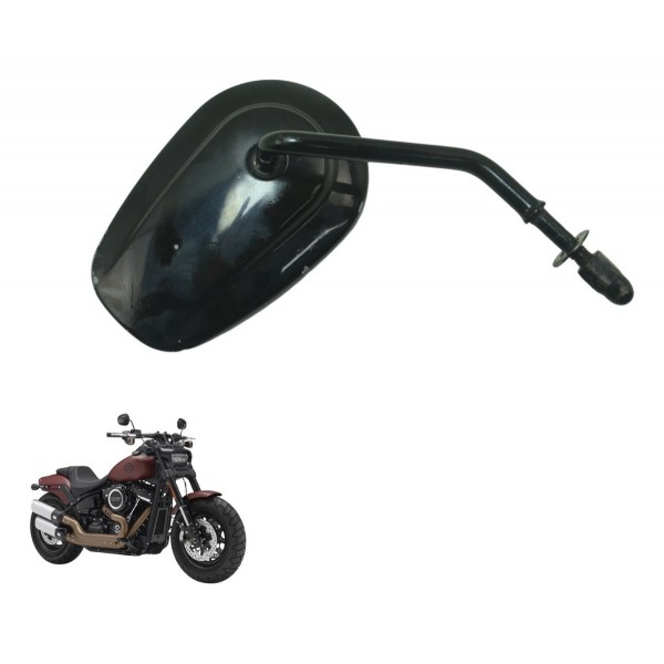 Espelho Retrovisor Dir C/ Detal Harley Fat Bob M8 Fxfb 18-20