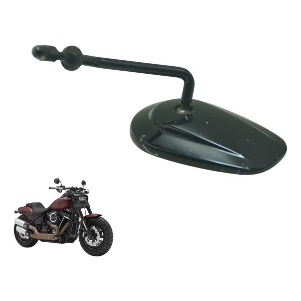 Espelho Retrovisor Esq C/ Detal Harley Fat Bob M8 Fxfb 18-20
