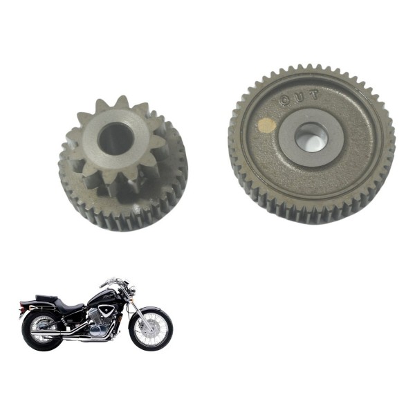 Par Engrenagem Redução Partida Honda Vt Shadow 600 C 95-05