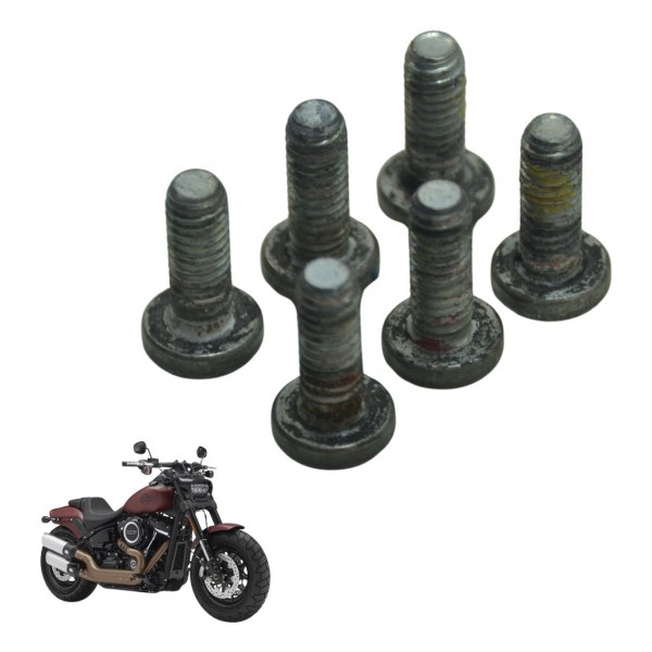 Jogo Parafuso Disco Diant Harley Fat Bob M8 Fxfb 18-20 Orig