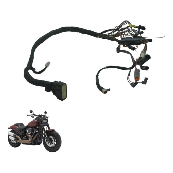 Chicote Elétrico Frontal C/ Det Harley Fat Bob M8 Fxfb 18-20