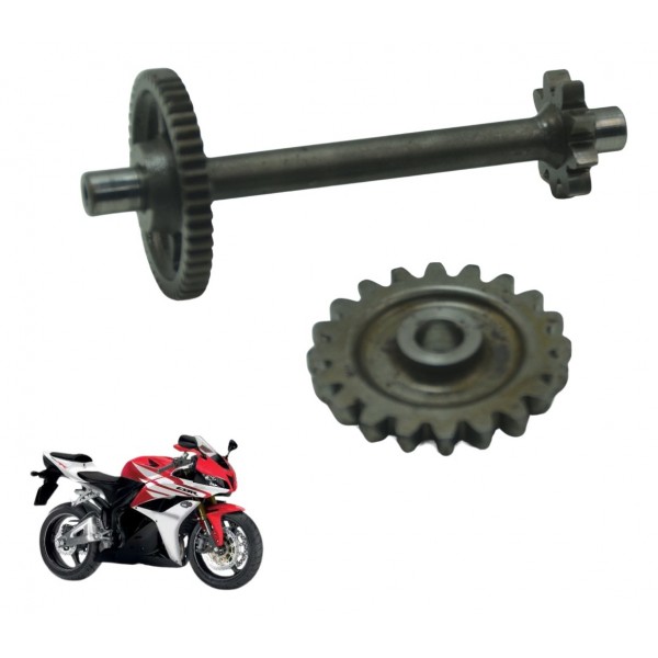 Par Engrenagem Redução Partida Honda Cbr 600 Rr 07-14 Orig