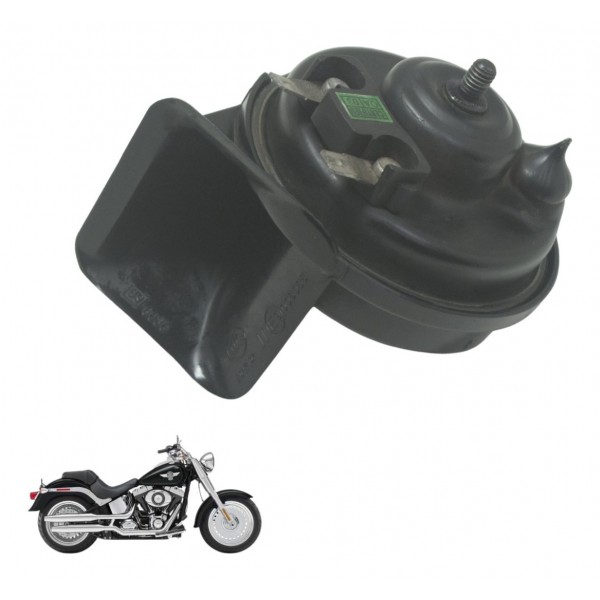 Buzina C/ Detalhes Harley Softail Fat Boy 12-15 Original