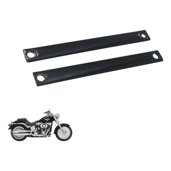 Par Acabamento Moldura Farol Harley Softail Fat Boy 12-15