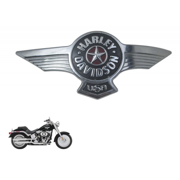 Emblema Tanque Direito Harley Softail Fat Boy 12-15 Original