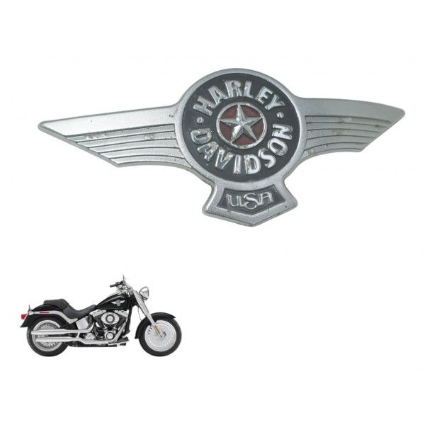 Emblema Tanque Dir C/detal Harley Softail Fat Boy 12-15 Orig