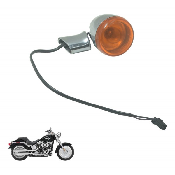 Pisca Traseiro C/ Detalhes Harley Softail Fat Boy 12-15 Orig