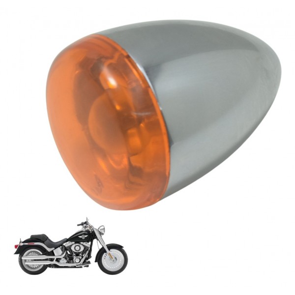 Pisca Dianteiro S/ Plug Harley Softail Fat Boy 12-15 Orig