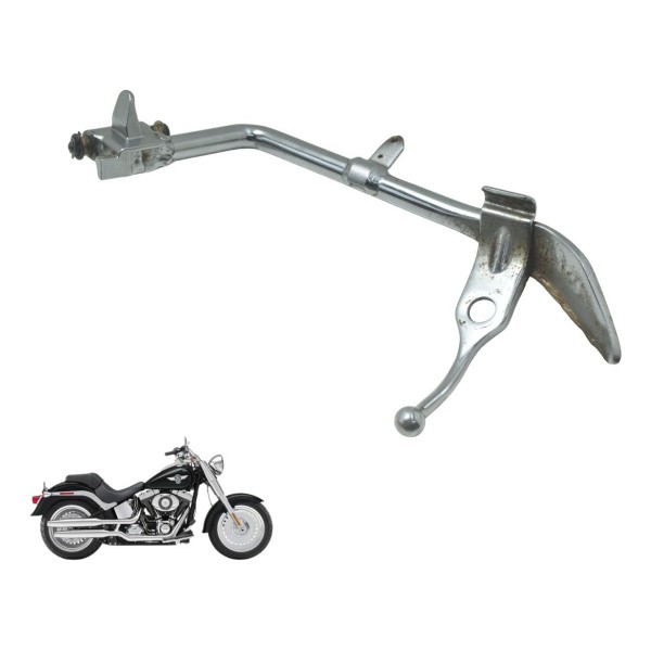 Pedal Descanso Lateral C/ Detal Harley Softail Fat Boy 12-15