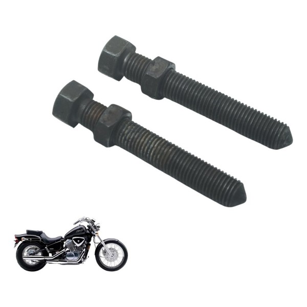 Par Parafusos Esticador Corrente Honda Vt Shadow 600 C 95-05