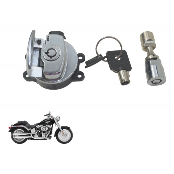 Kit Chave Ignição Harley Softail Fat Boy 12-15 Original