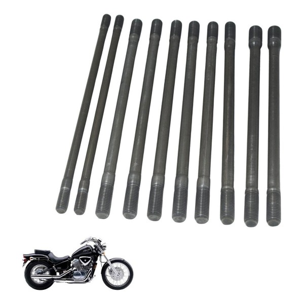 Kit Parafuso Prisioneiro Motor Honda Vt Shadow 600 C 95-05