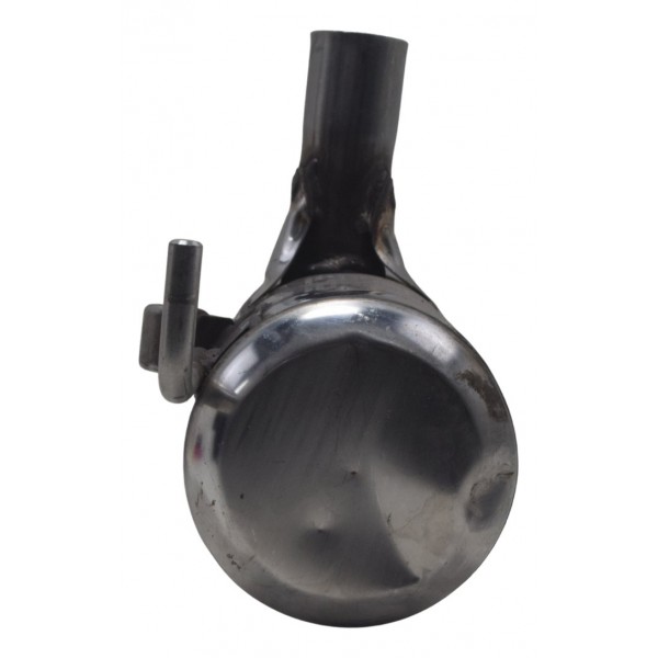 Ponteira Escape Direita C/ Detalhes Bmw G 650 Gs 12-16 Orig Prateado