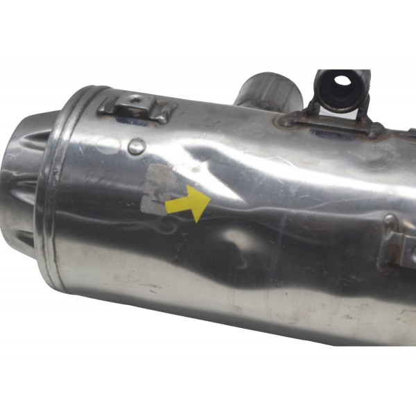 Ponteira Escape Direita C/ Detalhes Bmw G 650 Gs 12-16 Orig Prateado