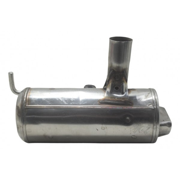 Ponteira Escape Direita C/ Detalhes Bmw G 650 Gs 12-16 Orig Prateado