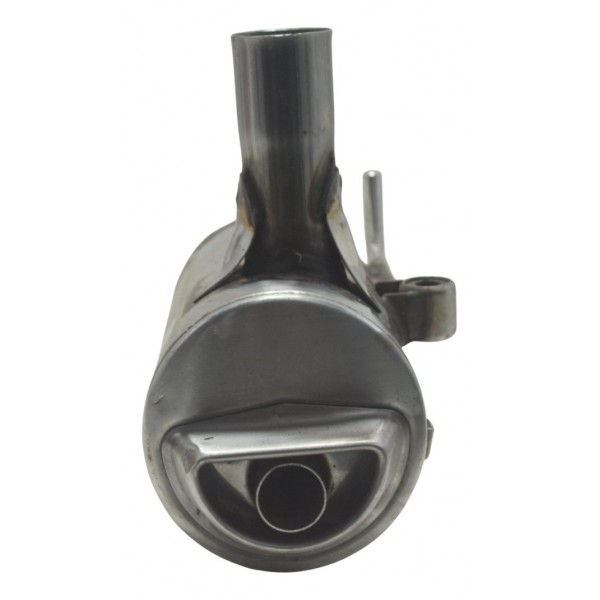 Ponteira Escape Direita C/ Detalhes Bmw G 650 Gs 12-16 Orig Prateado