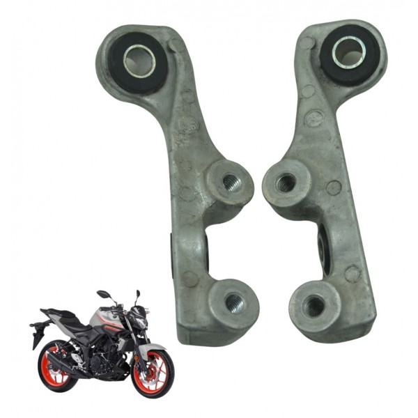 Par Suporte Alça Traseira Yamaha Mt 03 16-19 Original