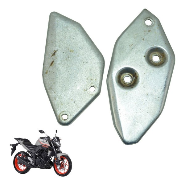 Par Protetor Pedaleira Yamaha Mt 03 16-19 Original