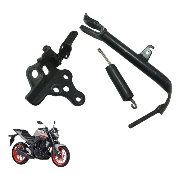 Pedal Descanso Lateral C/ Detalhes Yamaha Mt 03 16-19 Orig