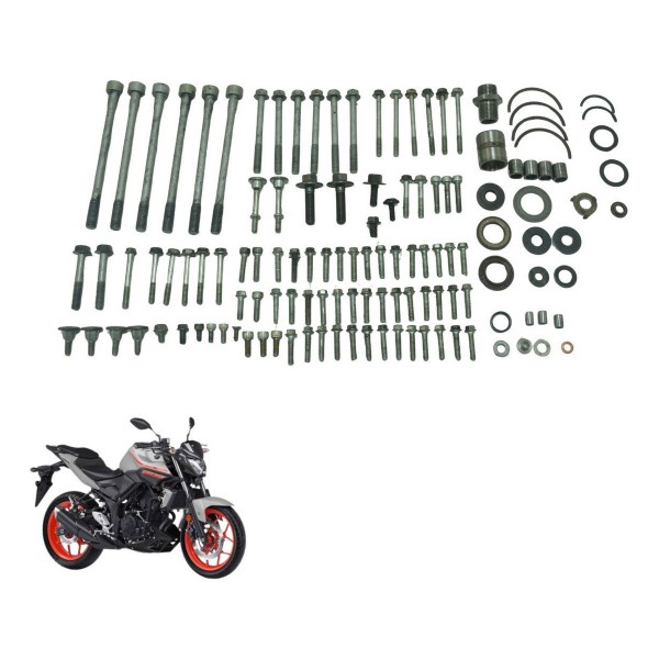 Kit Parafuso Motor Yamaha Mt 03 16-19 Original