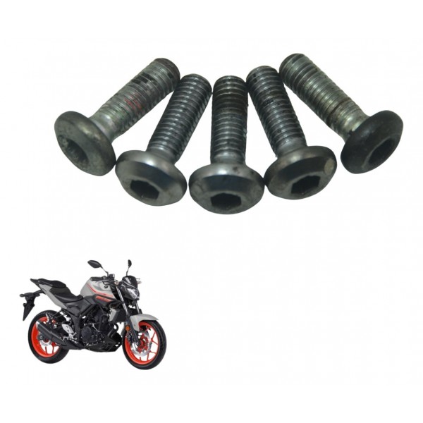 Kit Parafuso Disco Freio Yamaha Mt 03 16-19 Original