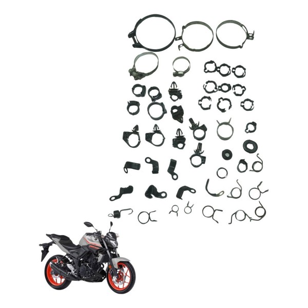 Kit Abraçadeiras Yamaha Mt 03 16-19 Original