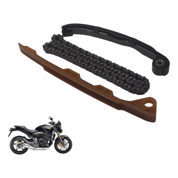 Kit Guia Tensor Corrente Comando Honda Cb 600f Hornet 08-11