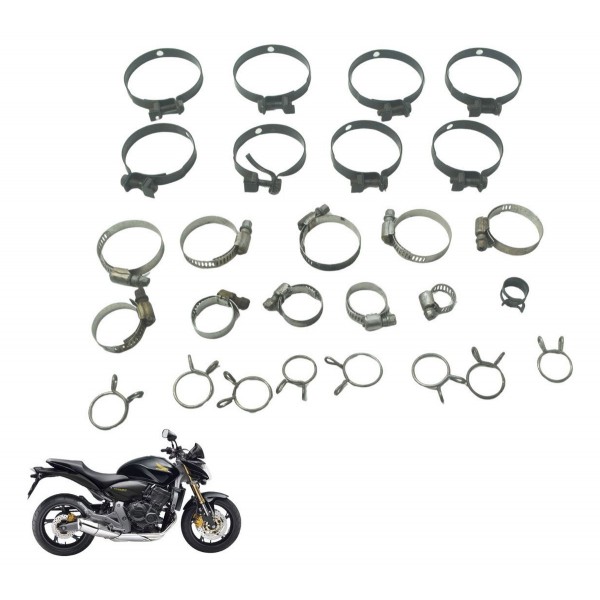 Kit Abraçadeiras Diversas Honda Cb 600f Hornet 08-11 Orig