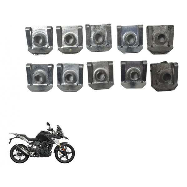 Kit C/ 10 Presilhas Carenagem 1,5mm Bmw G310 Gs 20-24 Orig