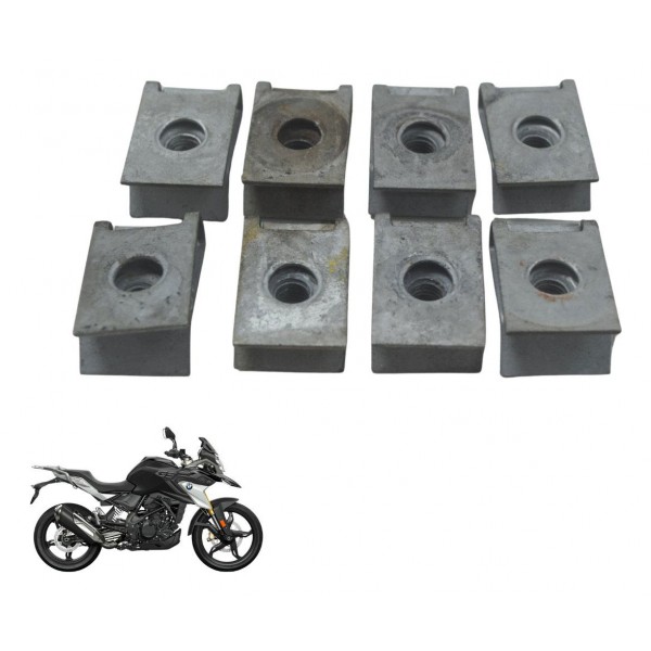 Kit C/8 Presilhas Carenagem 2,5mm Bmw G310 Gs 20-24 Original
