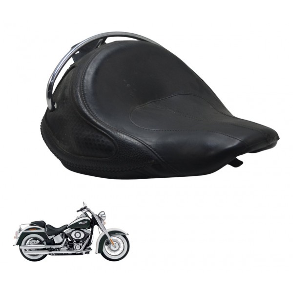 Banco Dianteir C/ Detalhes Harley Softail Deluxe Flstn 12-15