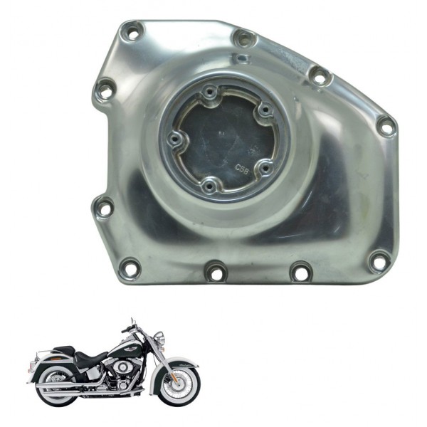 Tampa Motor Direita Harley Softail Deluxe Flstn 12-15 Orig