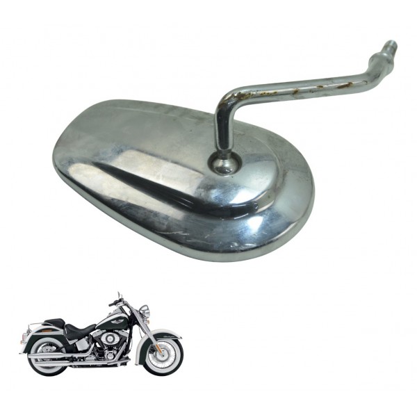 Espelho Retrovisor Esq Harley Softail Deluxe Flstn 12-15 Ori