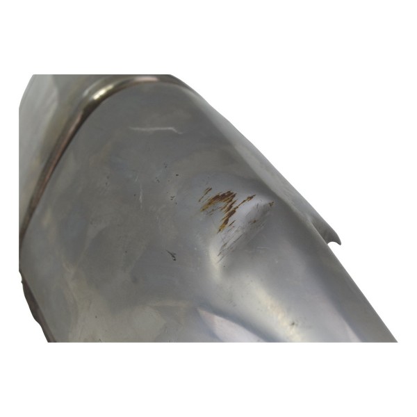 Ponteira Escape C/ Detalhes Honda Cb 600f Hornet 08-11 Orig Prateado