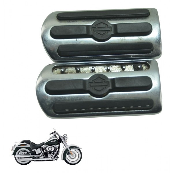 Par Pedaleira Tras Acesso Harley Softail Deluxe Flstn 12-15