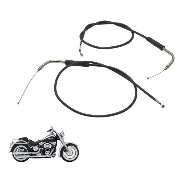 Cabo A E B Acelerador Harley Softail Deluxe Flstn 12-15 Orig