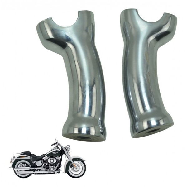 Par Riser Guidão Harley Softail Deluxe Flstn 12-15 Original