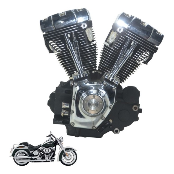 Motor Complet Nfe Baixa Base Troca Harley Softail Deluxe Ori